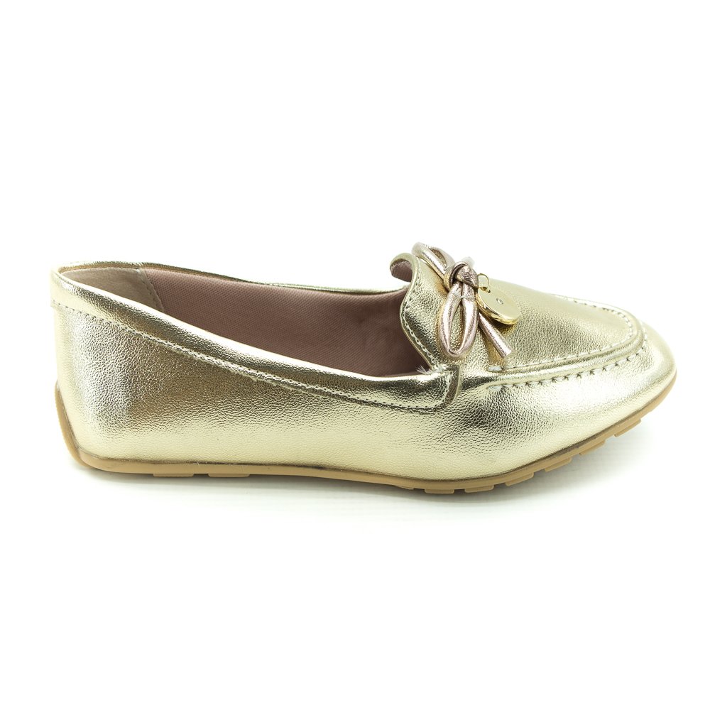 Mocassim Infantil Menina Mini Sua Cia 9146.5180 - Dourado Dourado 4
