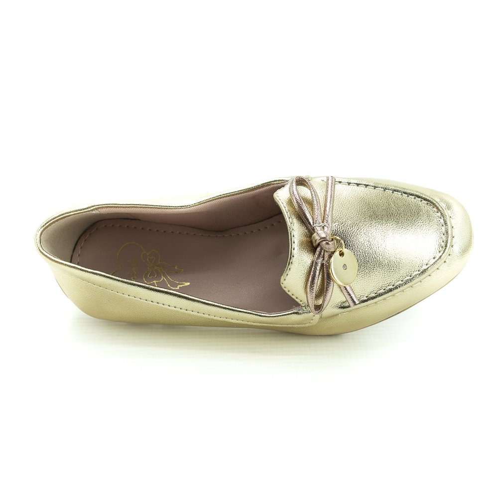 Mocassim Infantil Menina Mini Sua Cia 9146.5180 - Dourado Dourado 5