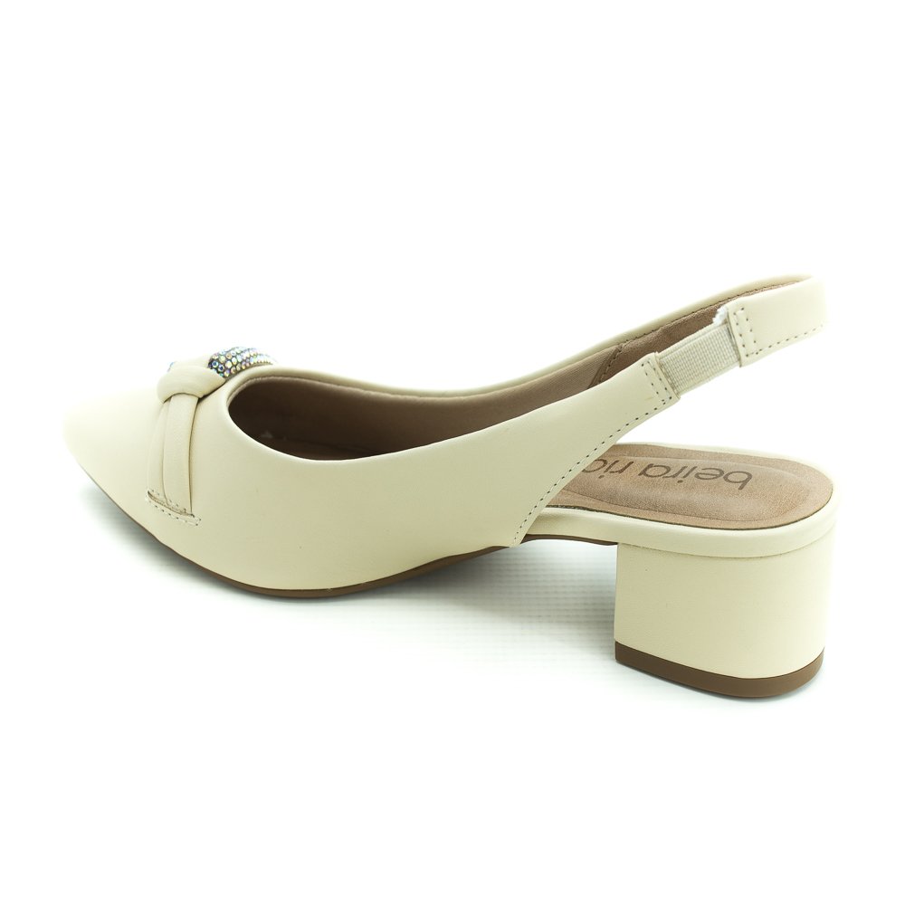 Scarpin Feminino Beira Rio 4182.221 - Off White Branco 3