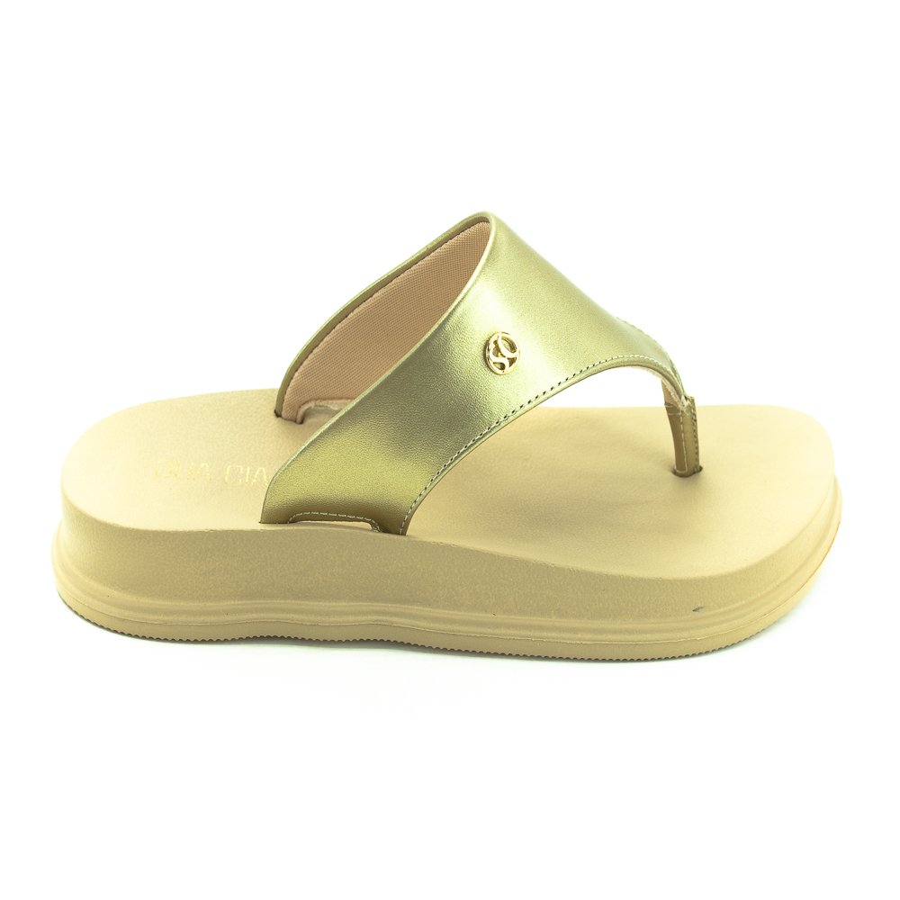 Chinelo Feminino 8366.15744 - Dourada Dourado 2