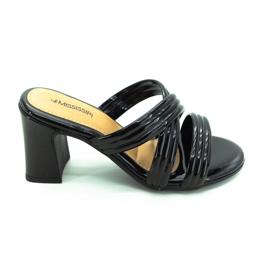 Tamanco Feminino Mississipi MC141 - Preto Preto 2