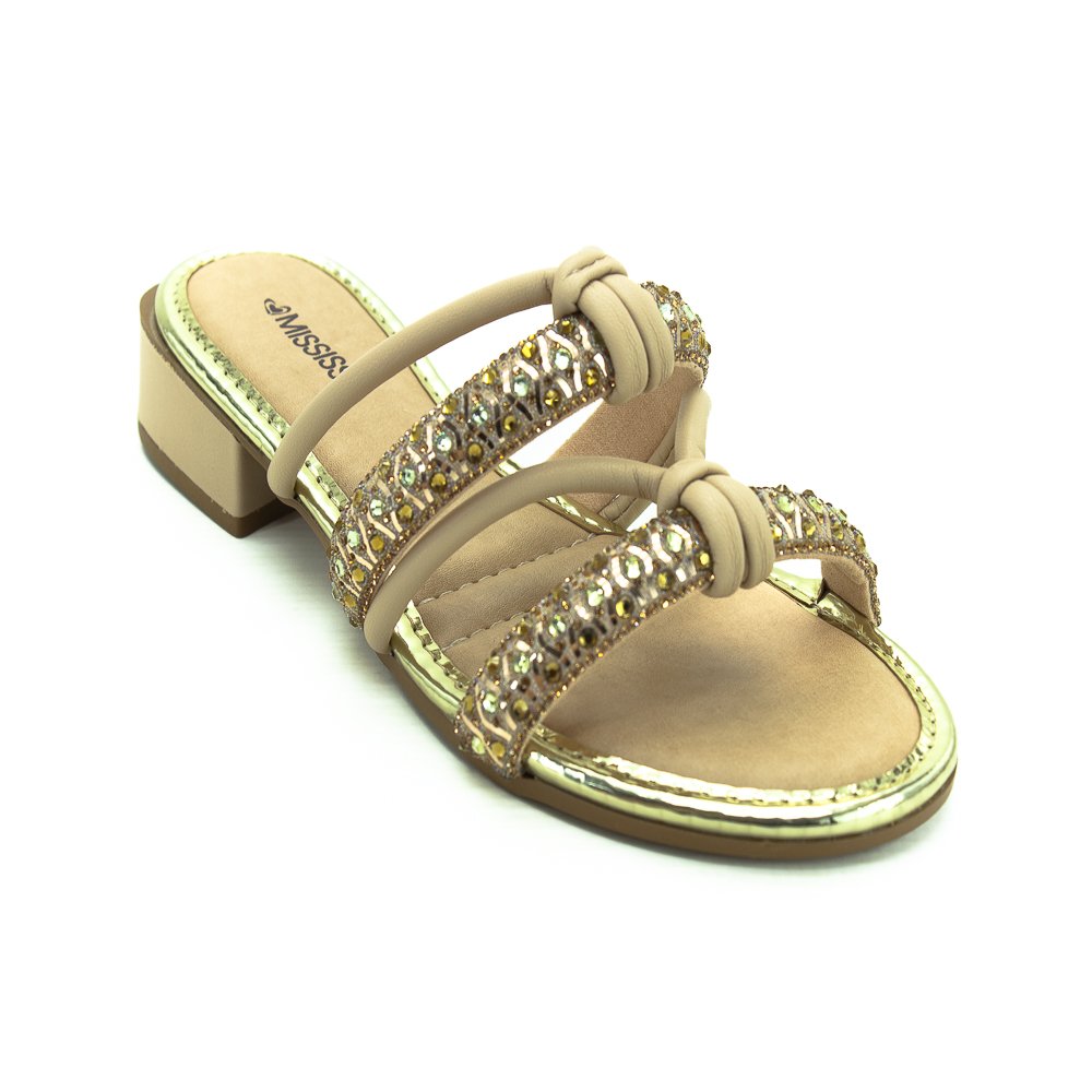 Tamanco Feminino Mississipi MC032 - Bronze