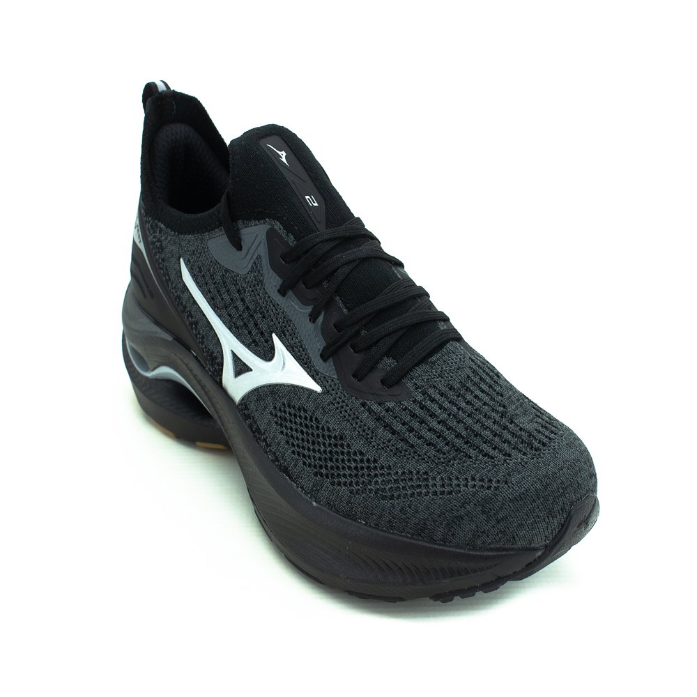 Tênis Masculino Mizuno Wave Zest 2 - Preto Preto 1