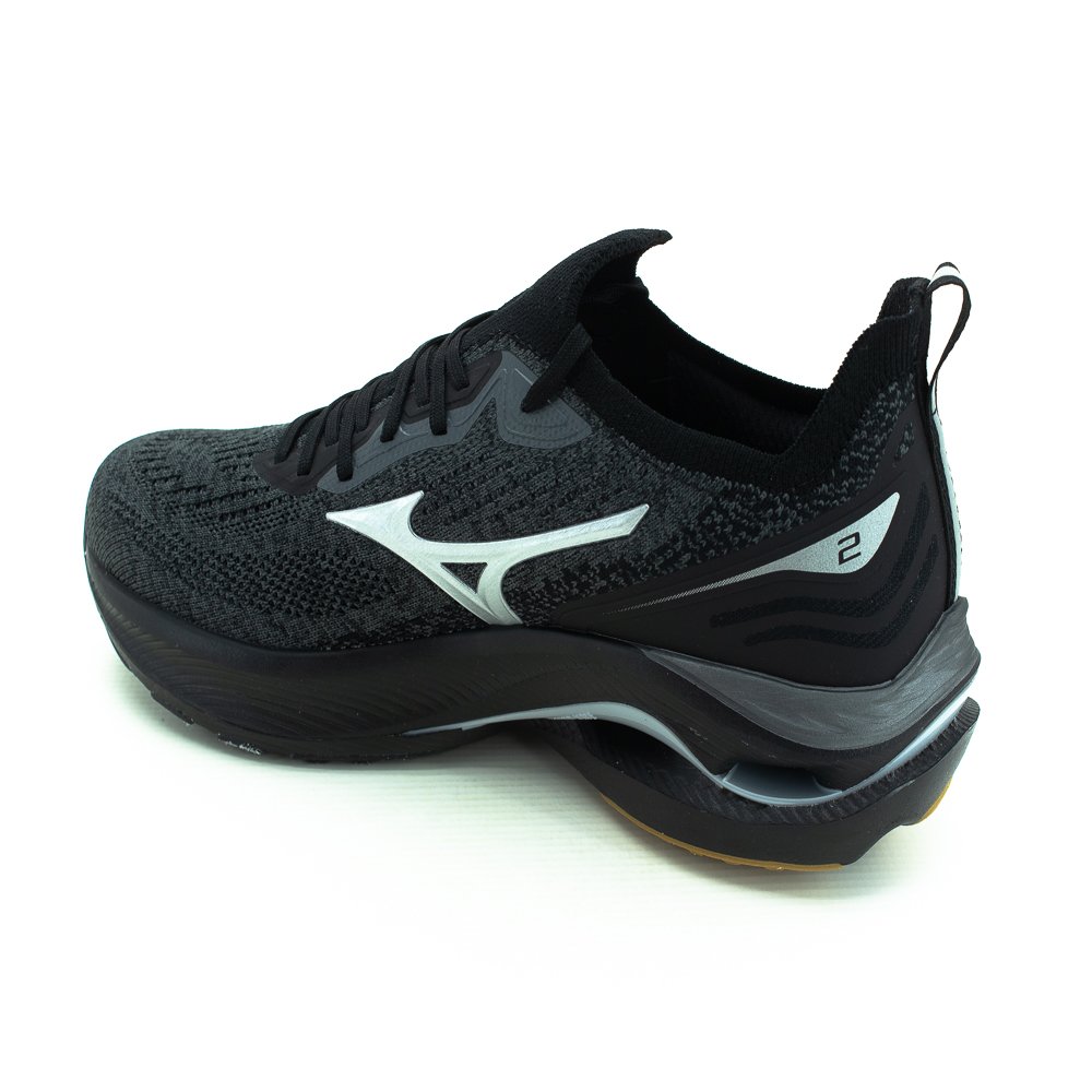 Tênis Masculino Mizuno Wave Zest 2 - Preto Preto 3