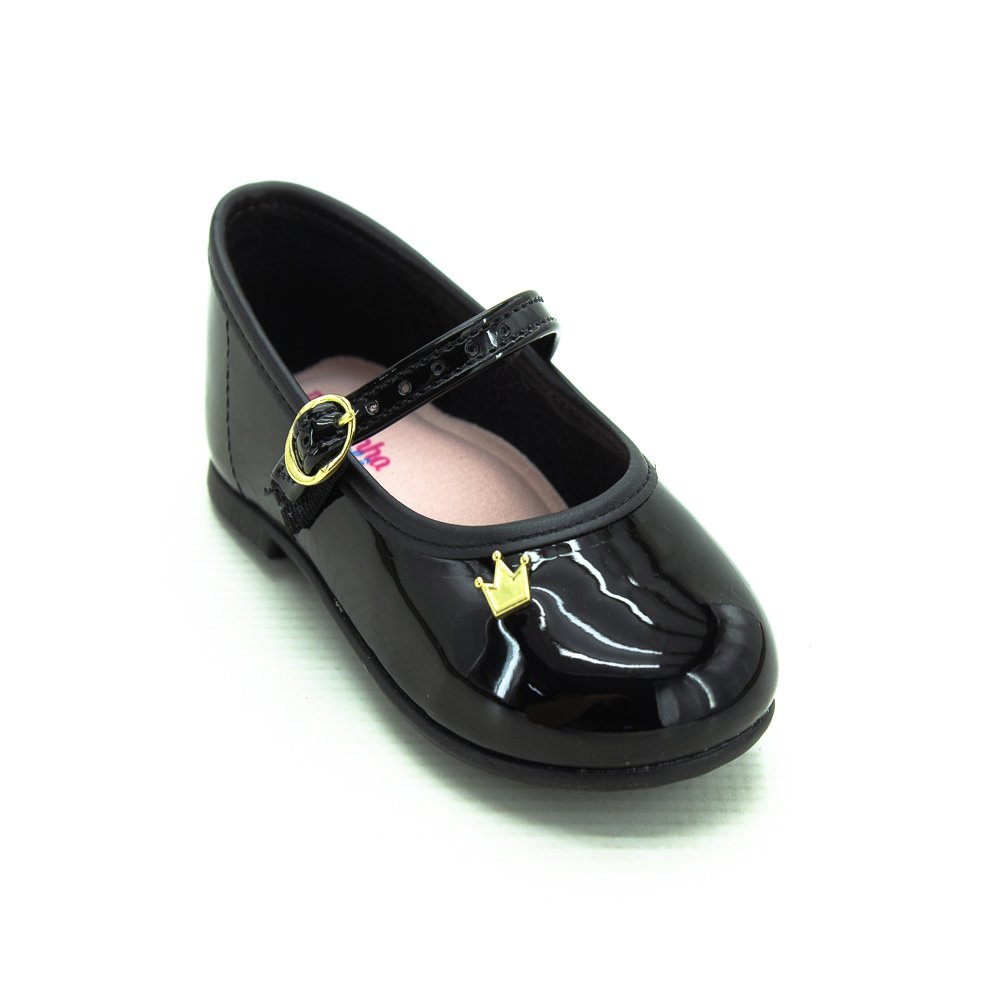 Sapatilha Infantil Menina Molekinha 2106.1041 - Preto Preto 1