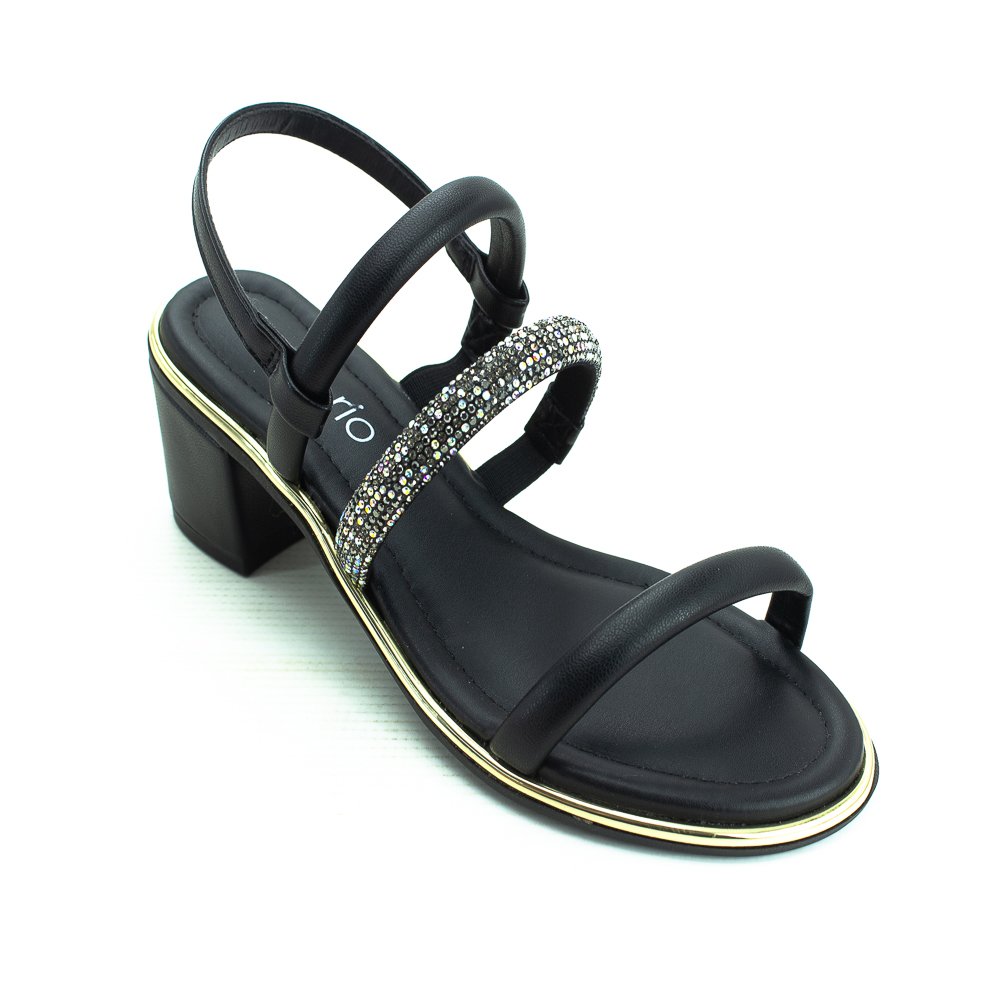 Sandália Feminina Beira Rio 8379.237 - Preto Preto 1