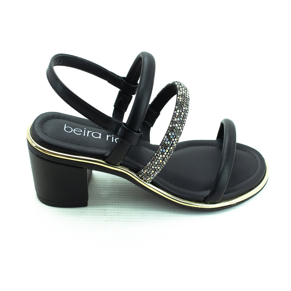 Sandália Feminina Beira Rio 8379.237 - Preto Preto 3