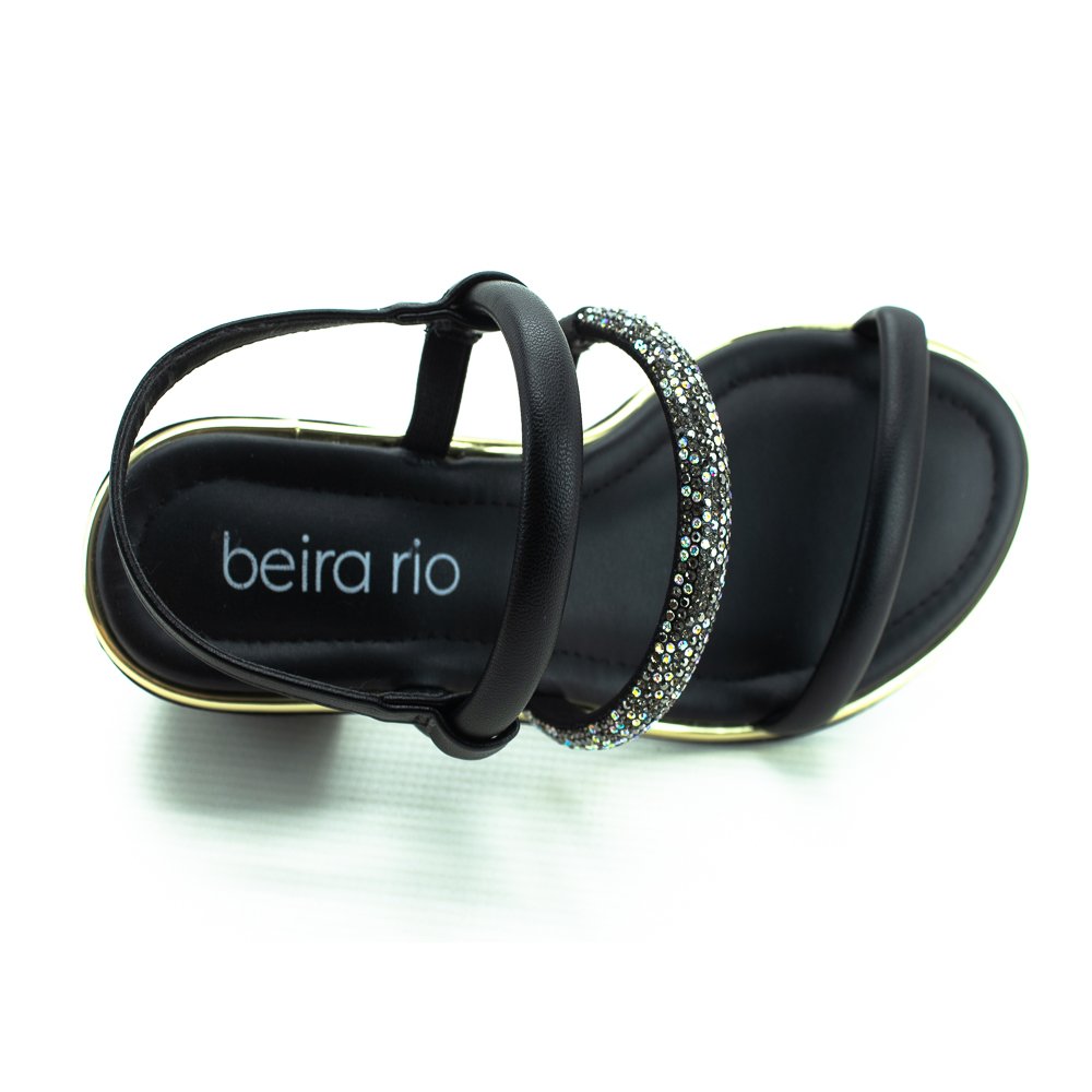 Sandália Feminina Beira Rio 8379.237 - Preto Preto 5