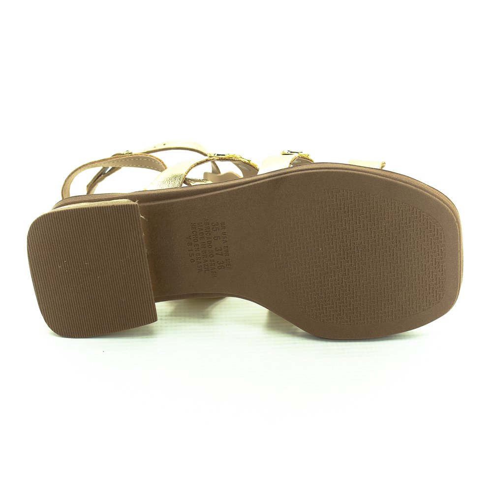 Sandália Feminina Dakota Y8551 - Dourado Dourado 4