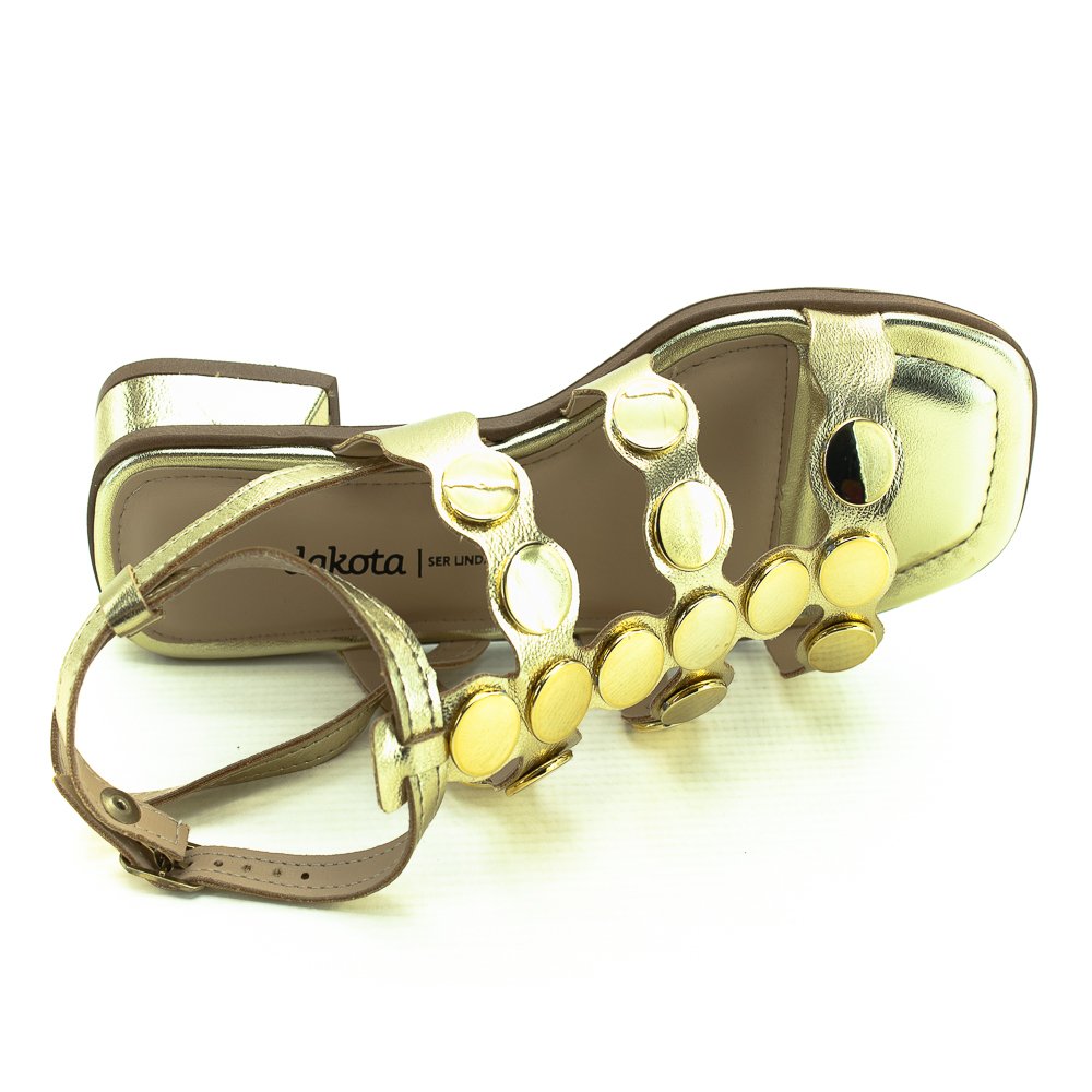 Sandália Feminina Dakota Y8551 - Dourado Dourado 5