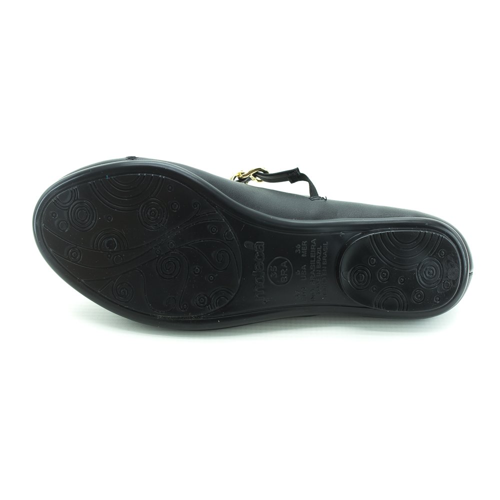 Sapatilha Feminina Moleca 5094.1651 - Preto Preto 2