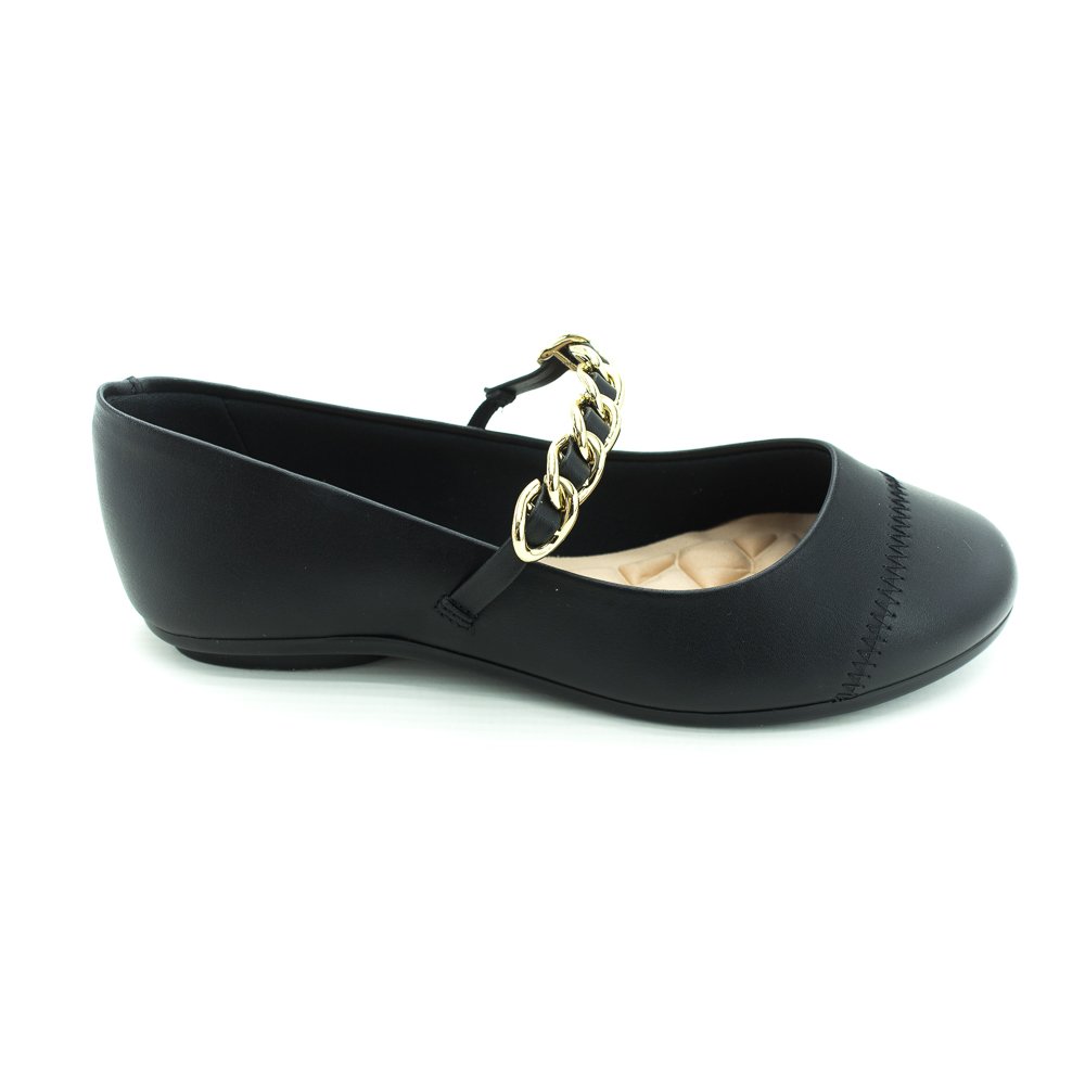Sapatilha Feminina Moleca 5094.1651 - Preto Preto 4