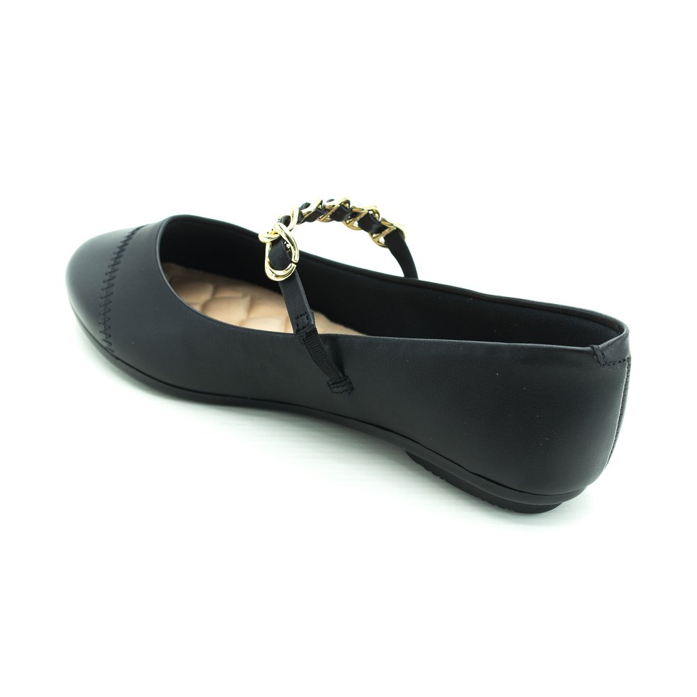 Sapatilha Feminina Moleca 5094.1651 - Preto Preto 5