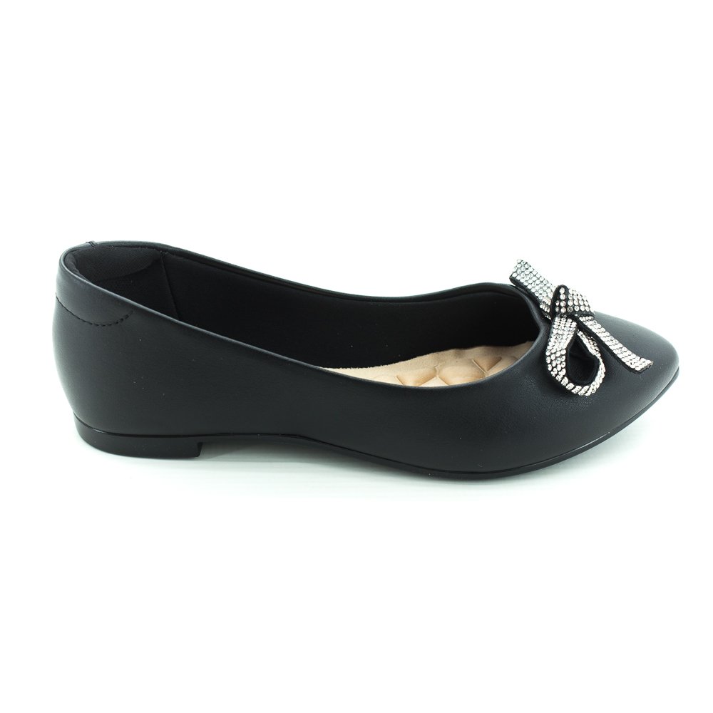 Sapatilha Feminina Moleca 5635.865 - Preto Preto 2
