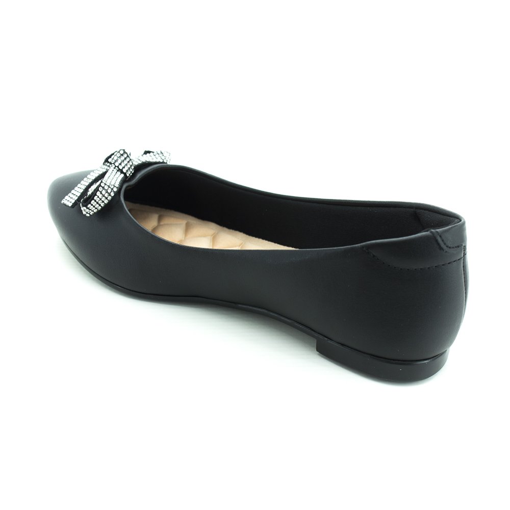 Sapatilha Feminina Moleca 5635.865 - Preto Preto 3