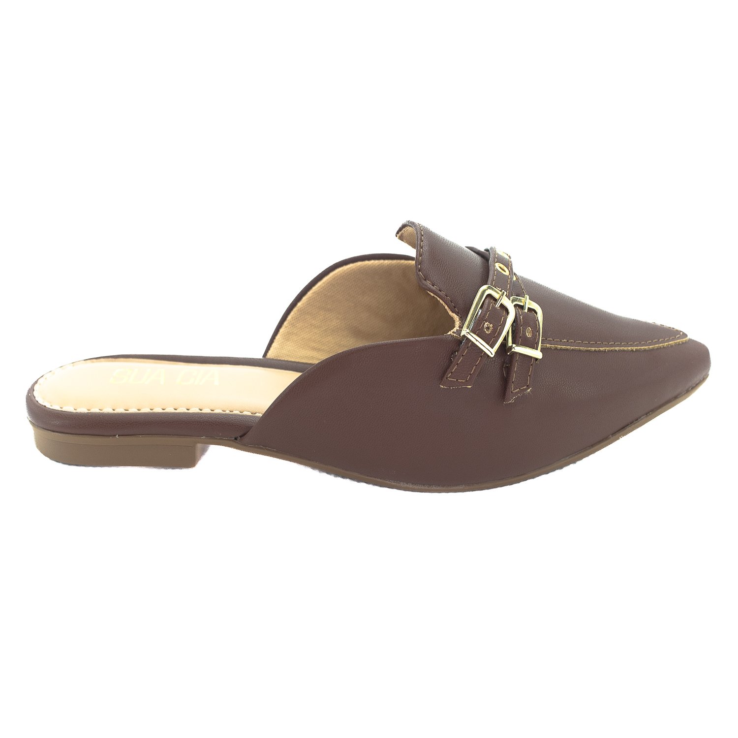 Mule Feminino Sua Cia 8189.16017 - Marrom Marrom Escuro 1