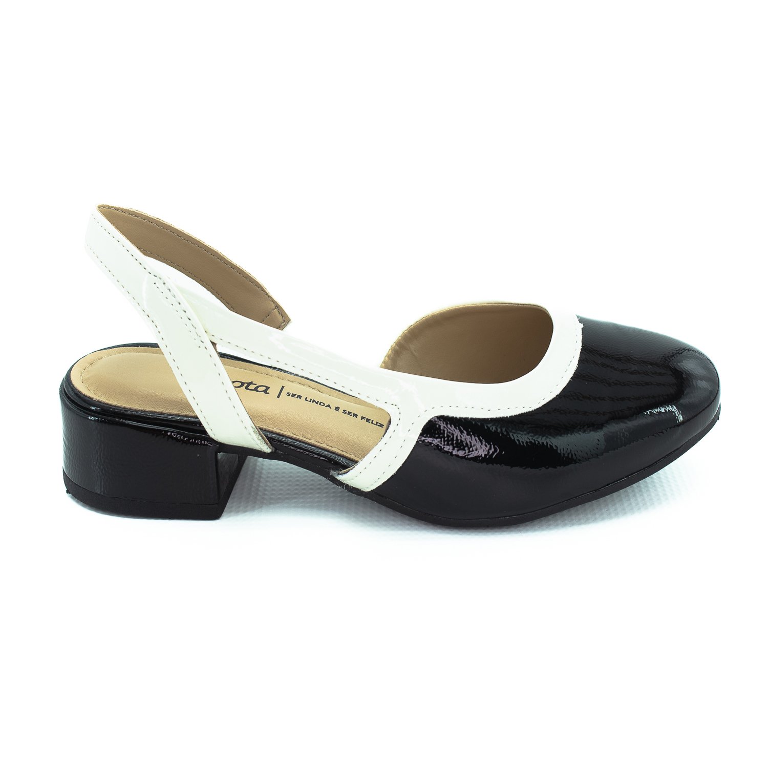 Sapatilha Feminino Dakota D0162-0002 - Preto Preto/Creme 2