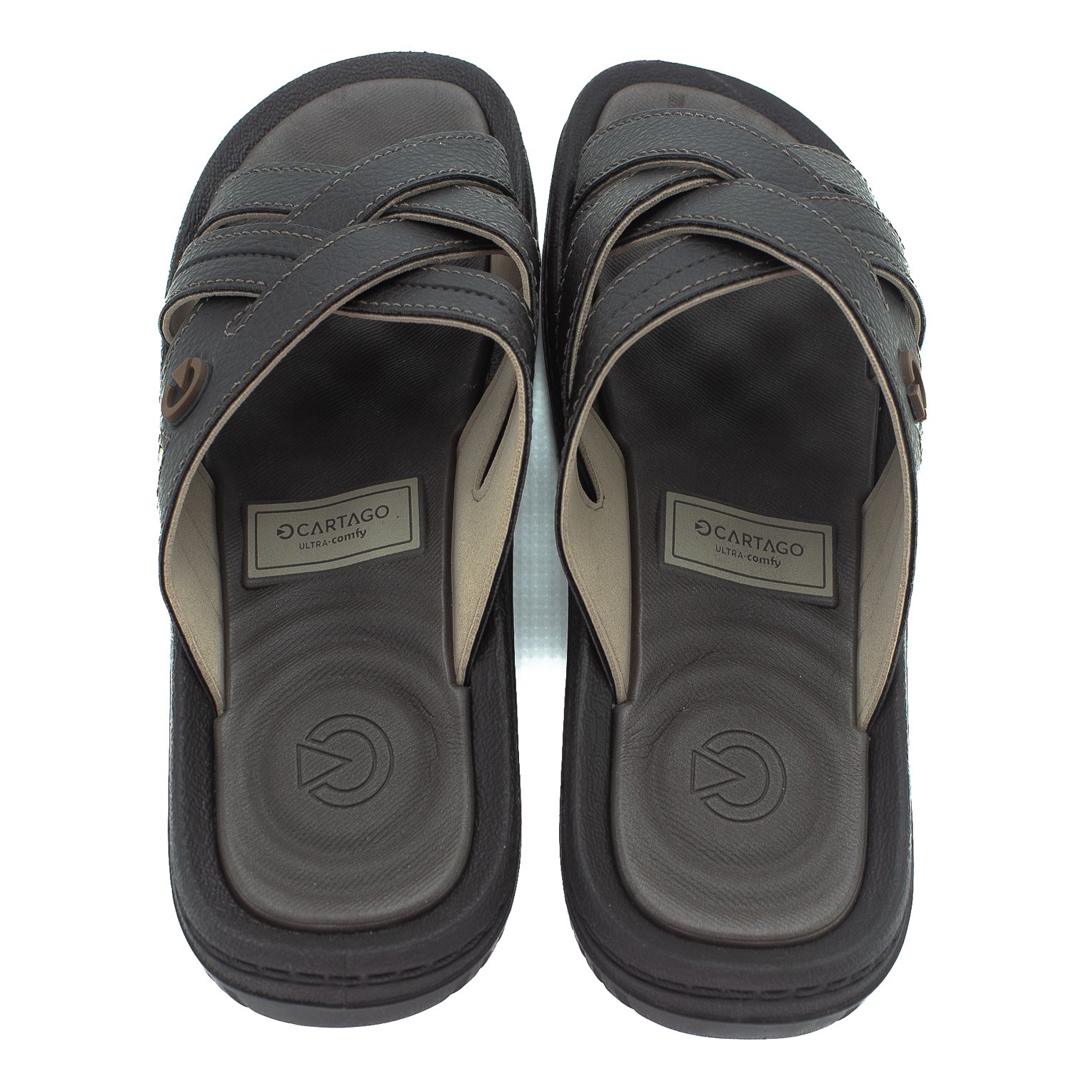 Chinelo Slide Chinelo Cartago Mercado Livre Chinelo Masculino Cartago Fiji  II Marrom Escuro Marrom Escuro