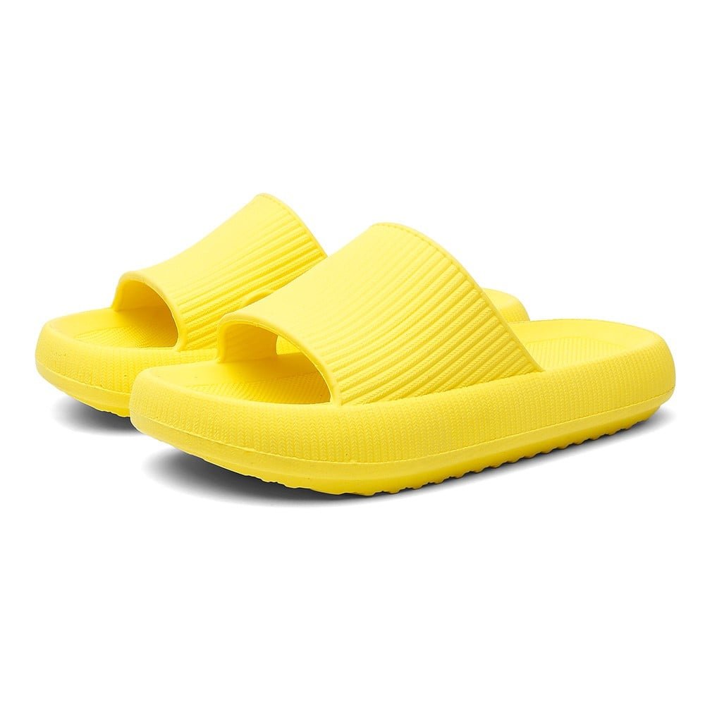 Chinelo Nuvem Slide Basico Unissex Extra Macio Praia Piscina Sola Microexpandida Confortavel Amarelo 1