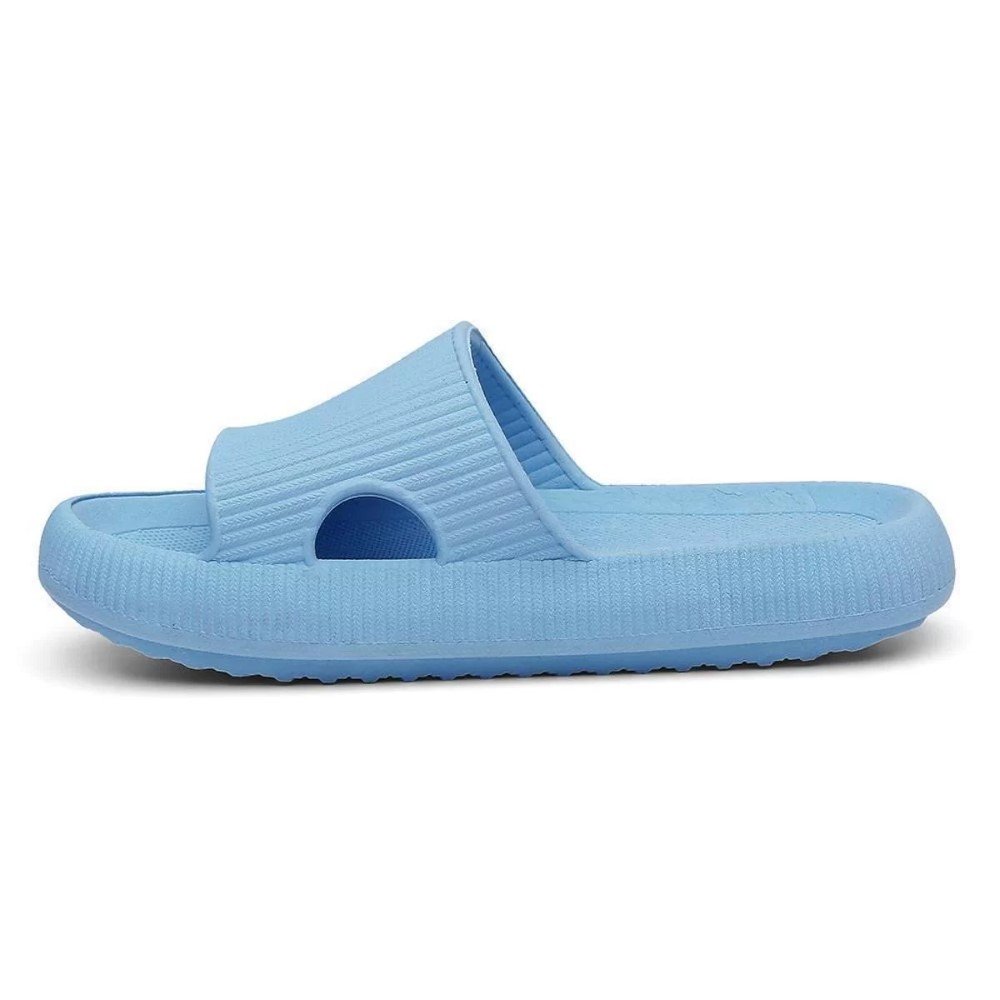Chinelo Nuvem Unissex Slide Design Moderno Confortavel Solado Microexpandido Dia a Dia Verao Azul 2