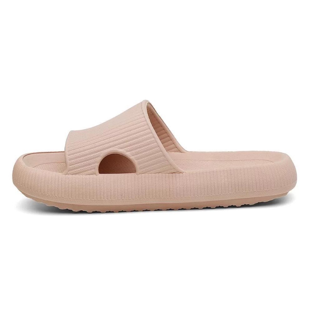 Chinelo Nuvem Slide Unissex Confortavel Moderno Super Leve e Macio Microexpandido Bege 2