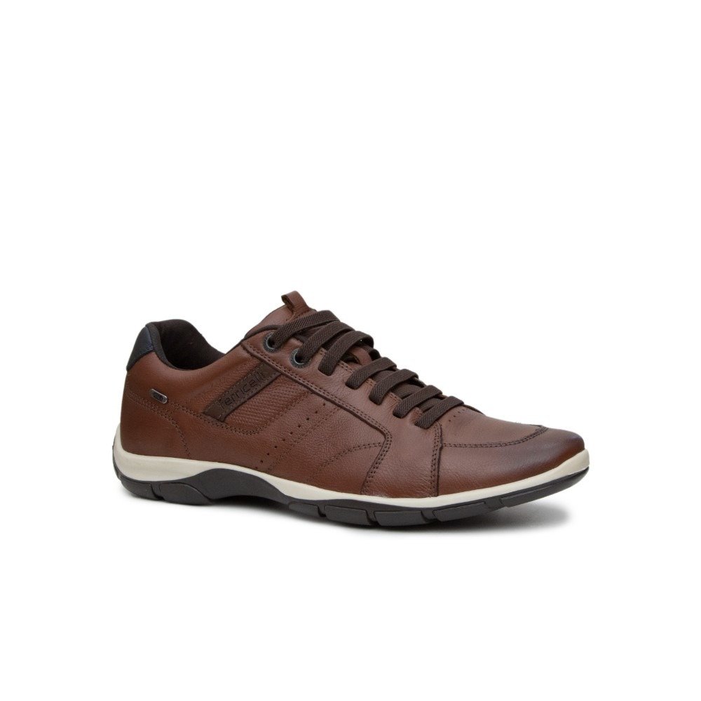 Kit 2 Pares Sapatenis Masculino Casual Couro Solado Borracha Ajuste Elastico Salto Interno Marrom/Bege 2