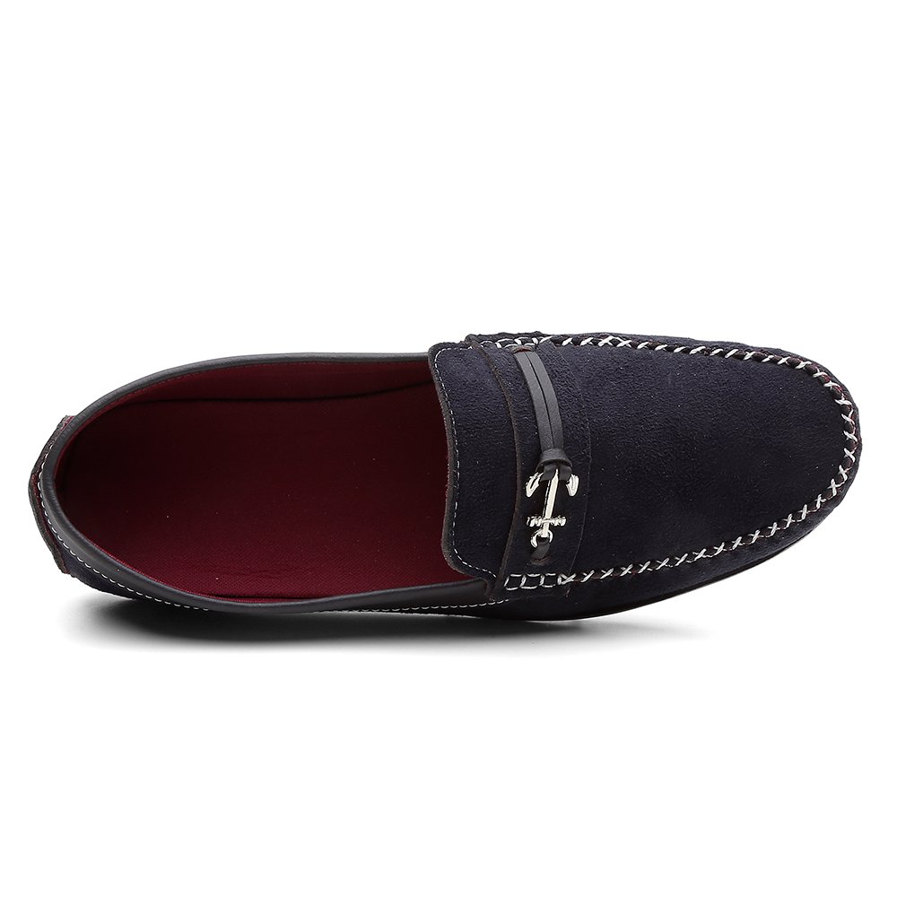 Dockside Mocassim Masculino Drive Detalhe Ancora Solado Borracha Confortavel Basico Dia a Dia Preto 3