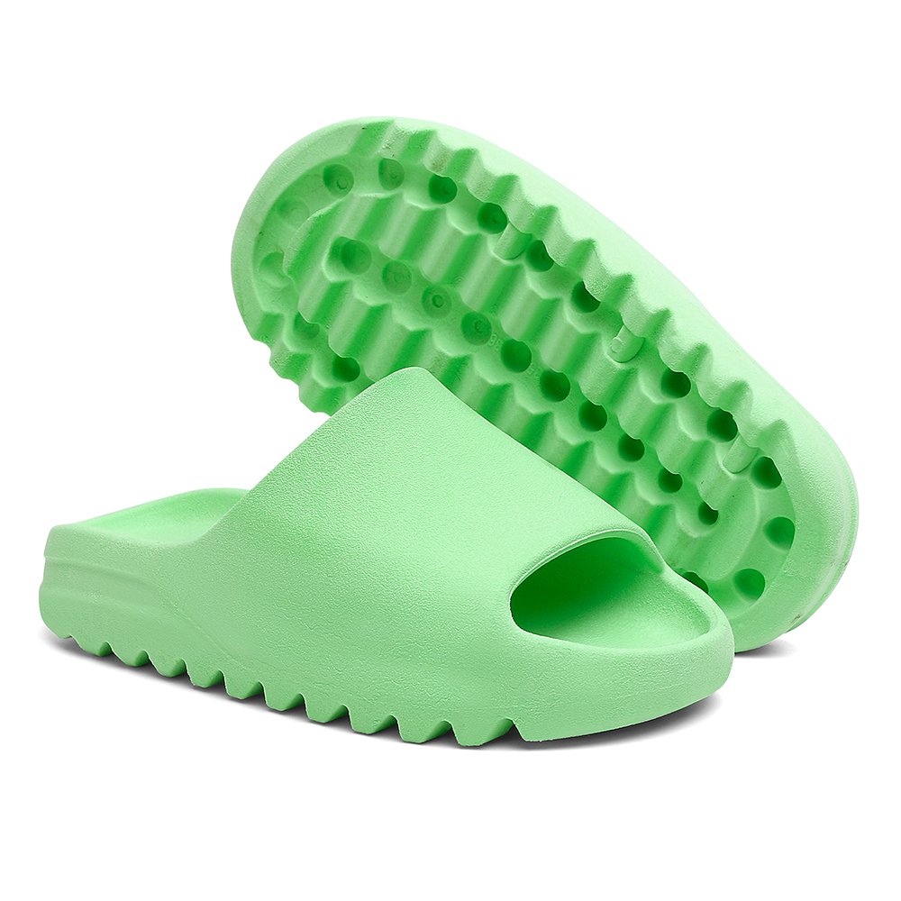 Chinelo Slide Mion Nuvem Tratorado Microexpandido Retro Confortavel Calce Facil Praia Piscina Verde 4