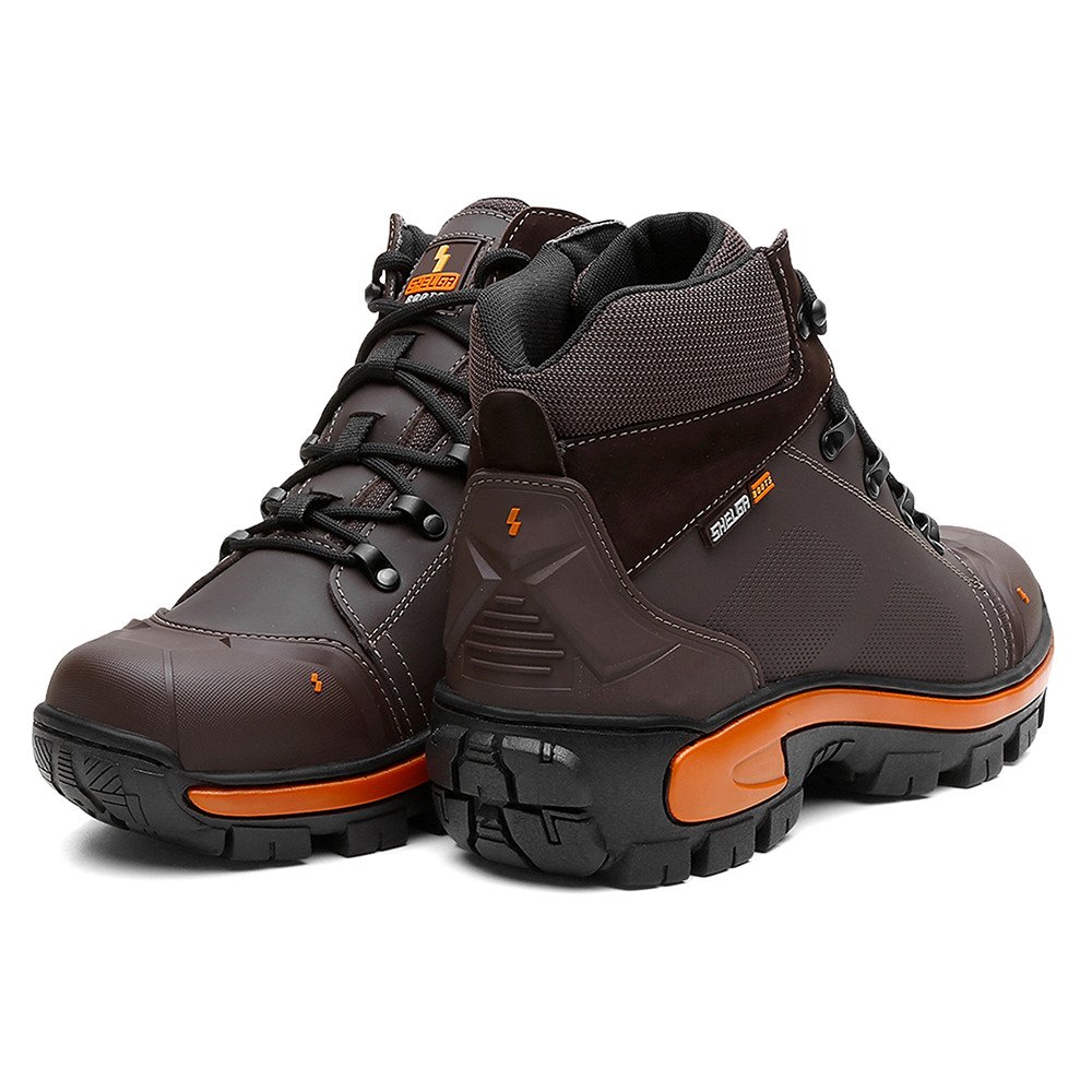 Coturno em Couro Shelga  Estilo e Conforto  36 a 45  Cafe - 1002 Marrom 2