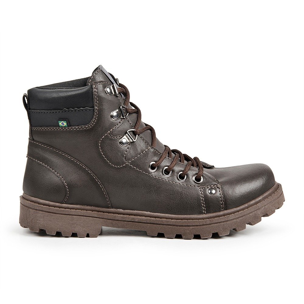 Bota Coturno Masculino   Estilo e Elegancia   37 a 44  Petroleo Marrom 1