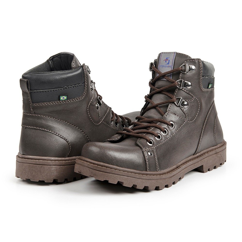 Bota Coturno Masculino   Estilo e Elegancia   37 a 44  Petroleo Marrom 4