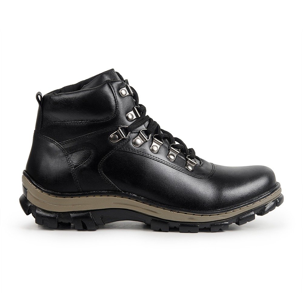 Coturno Bota Masculina Conforto Vegano  37 a 44  Preto