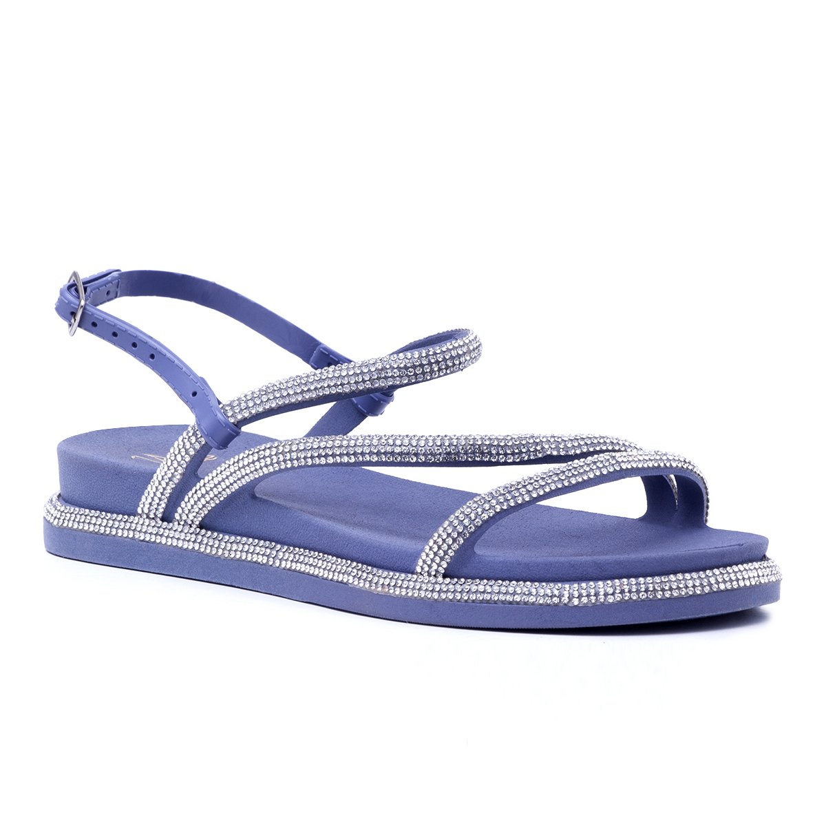 Sandalia Feminina YES Safira Crystal Elegancia Incomparavel