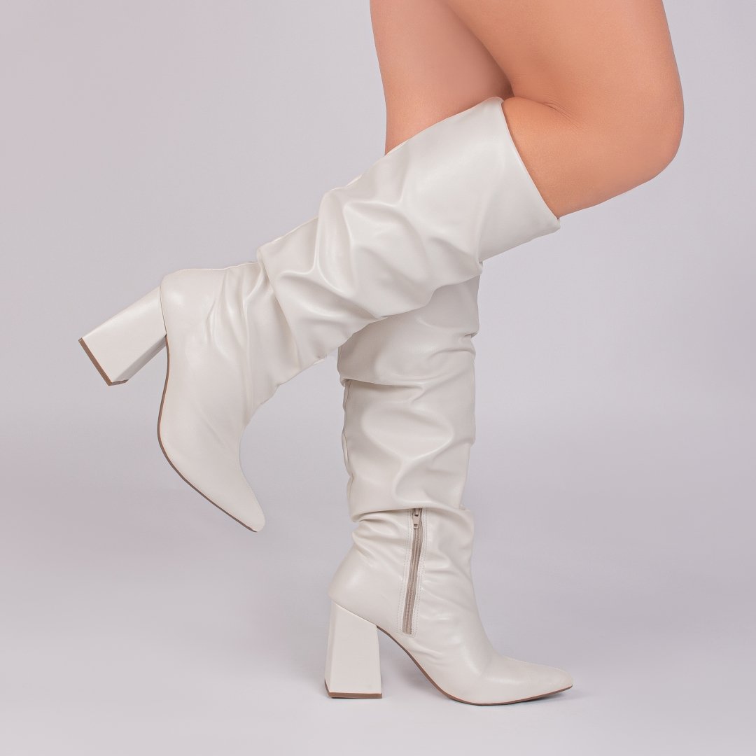 Renner Bota Branca Cano Alto Cano Longo Bota Via Marte Renner BOTA