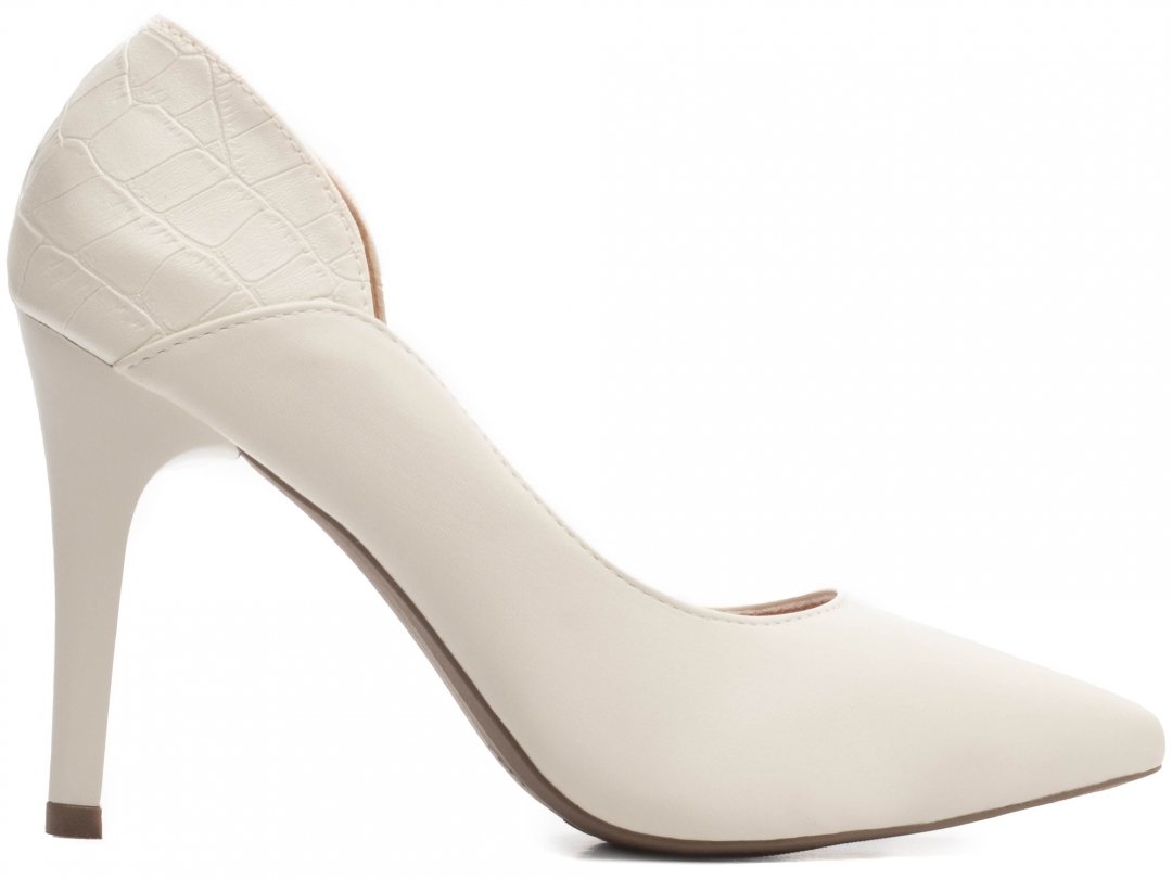 Scarpin Luxo Classe A - Salto 10 Fino Super Elegante - Off White Branco 5