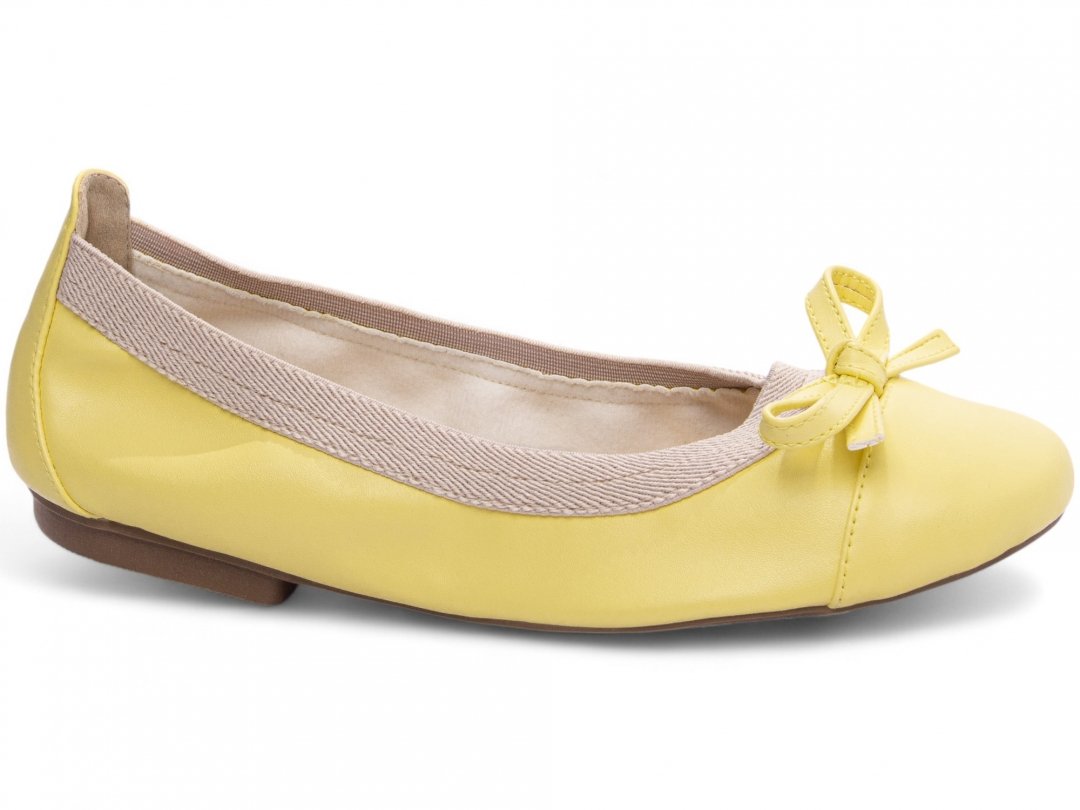 Sapatilha Maria Mole Bag Shoes - Conforto e Praticidade em Napa Amarelo Amarelo 1