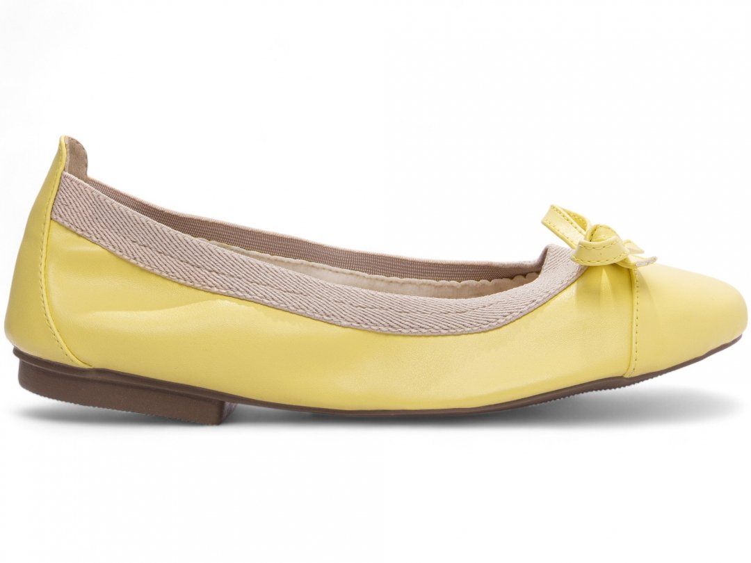 Sapatilha Maria Mole Bag Shoes - Conforto e Praticidade em Napa Amarelo Amarelo 2