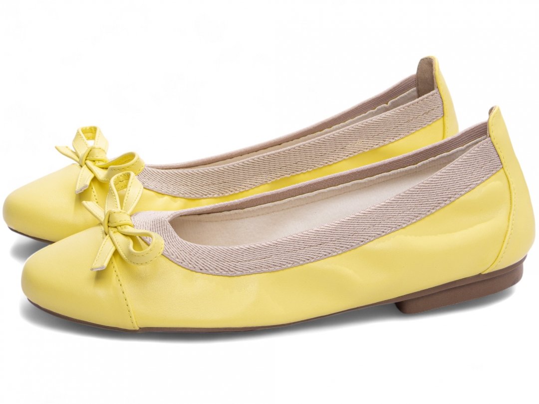 Sapatilha Maria Mole Bag Shoes - Conforto e Praticidade em Napa Amarelo Amarelo 3