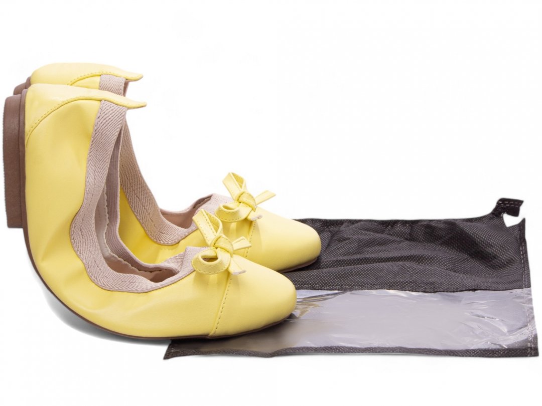 Sapatilha Maria Mole Bag Shoes - Conforto e Praticidade em Napa Amarelo Amarelo 5