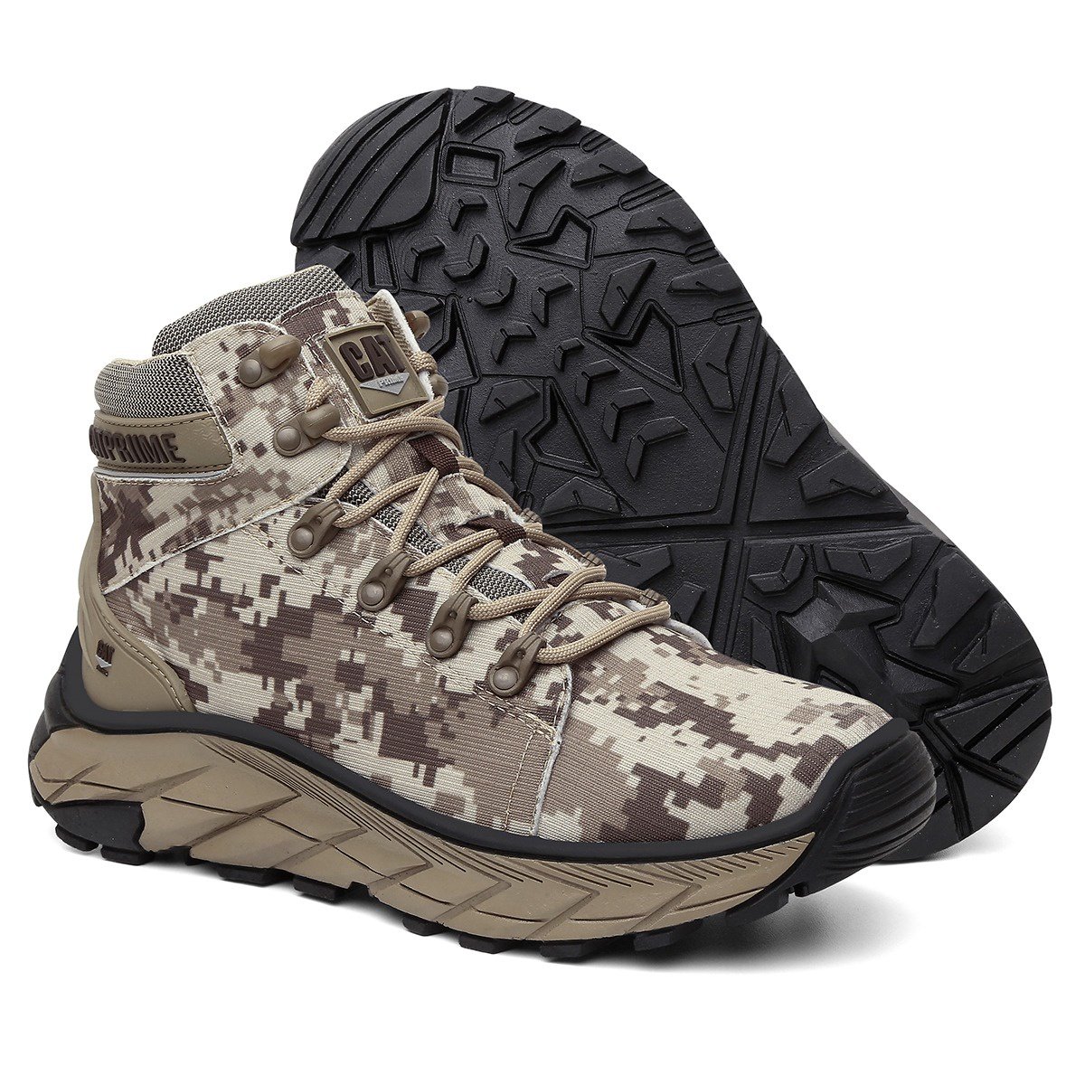 Coturno CATPRIIME Couro Modelo 03 2025 - Camuflado - Solado Antiderrapante Marrom 1