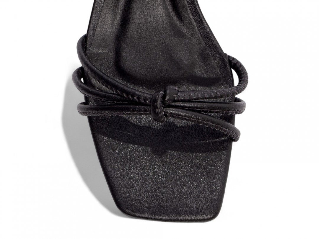 Sandalia Preta Confortavel - Salto 5,5 cm - Antiderrapante Preto 6