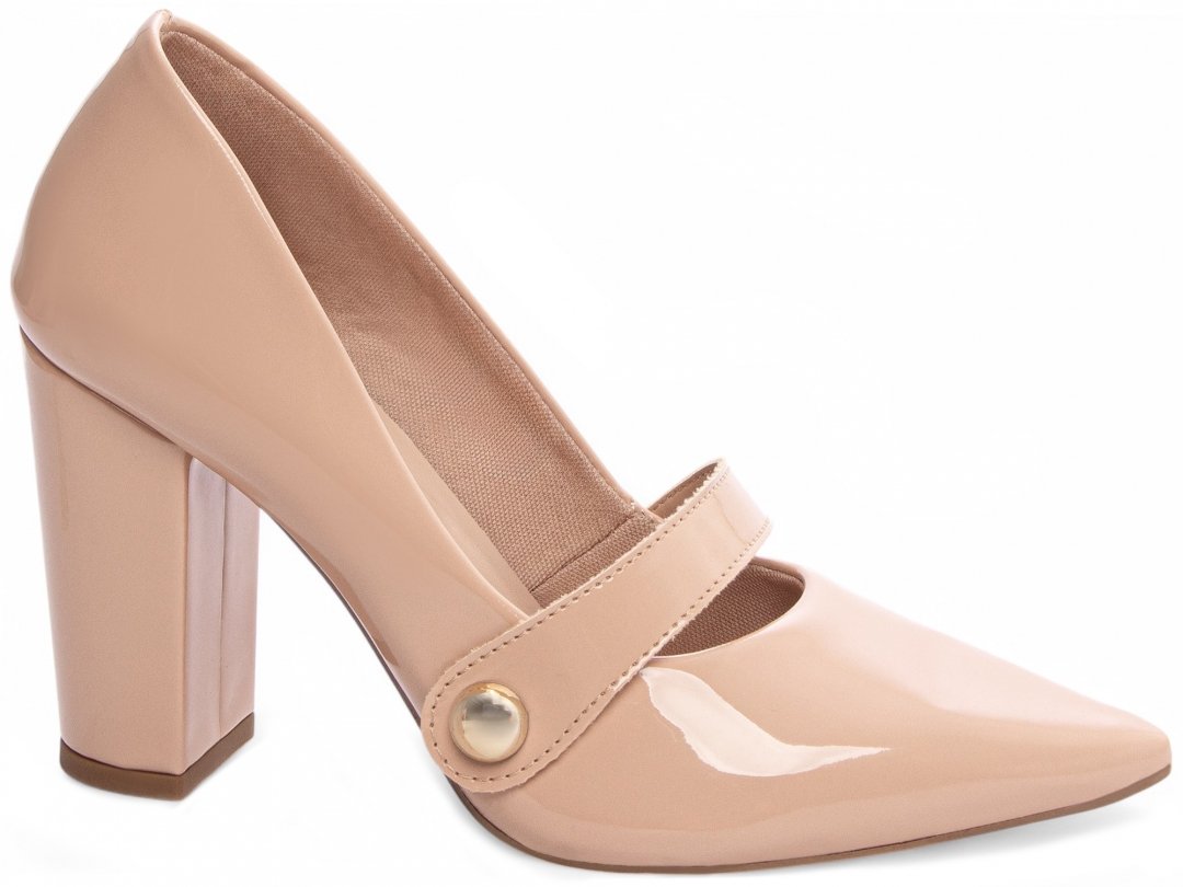 Scarpin Rose - Sofisticacao e Conforto com Salto de 9 cm Rosa 1