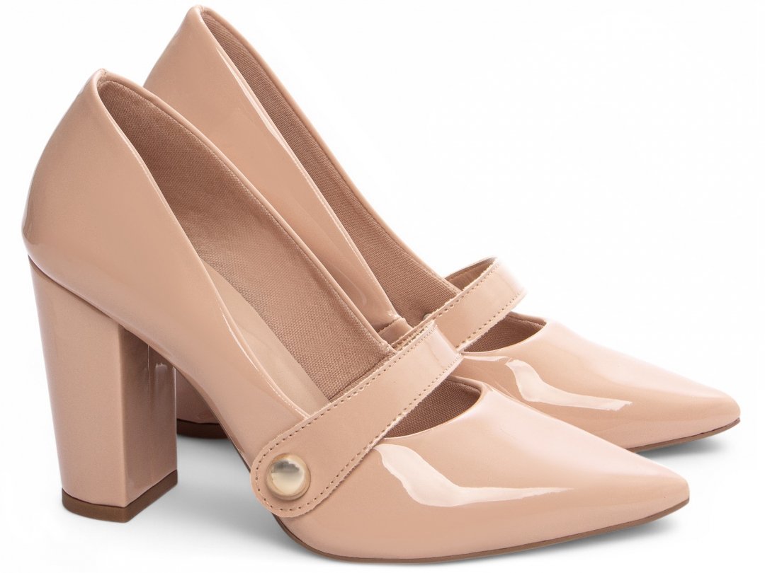 Scarpin Rose - Sofisticacao e Conforto com Salto de 9 cm Rosa 4