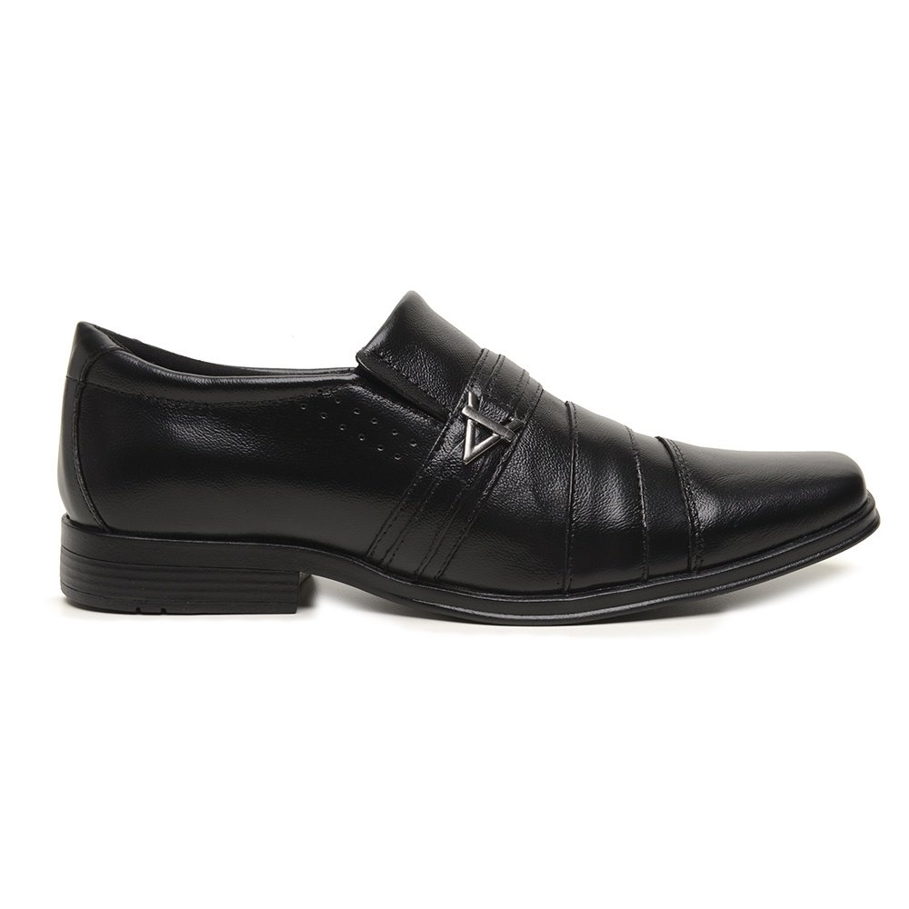 Sapato Social Masculino Preto + Fivela Elegancia e Conforto