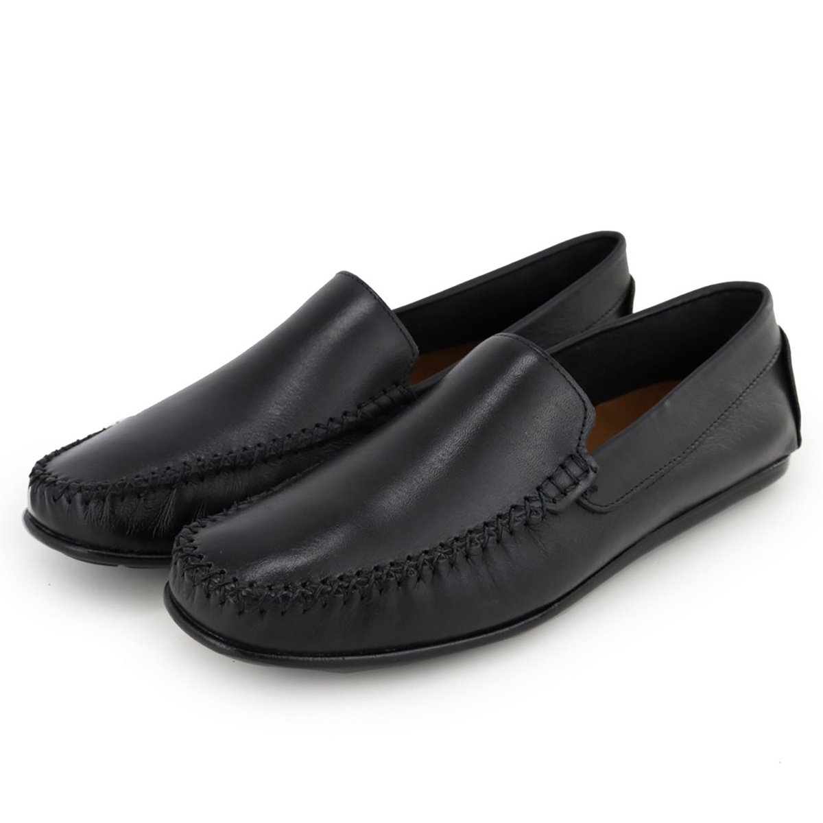 Sapato Estilo Mocassim Masculino Preto Preto 3