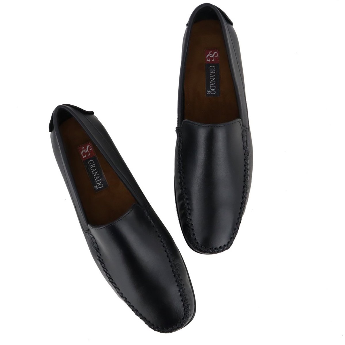 Sapato Estilo Mocassim Masculino Preto Preto 9
