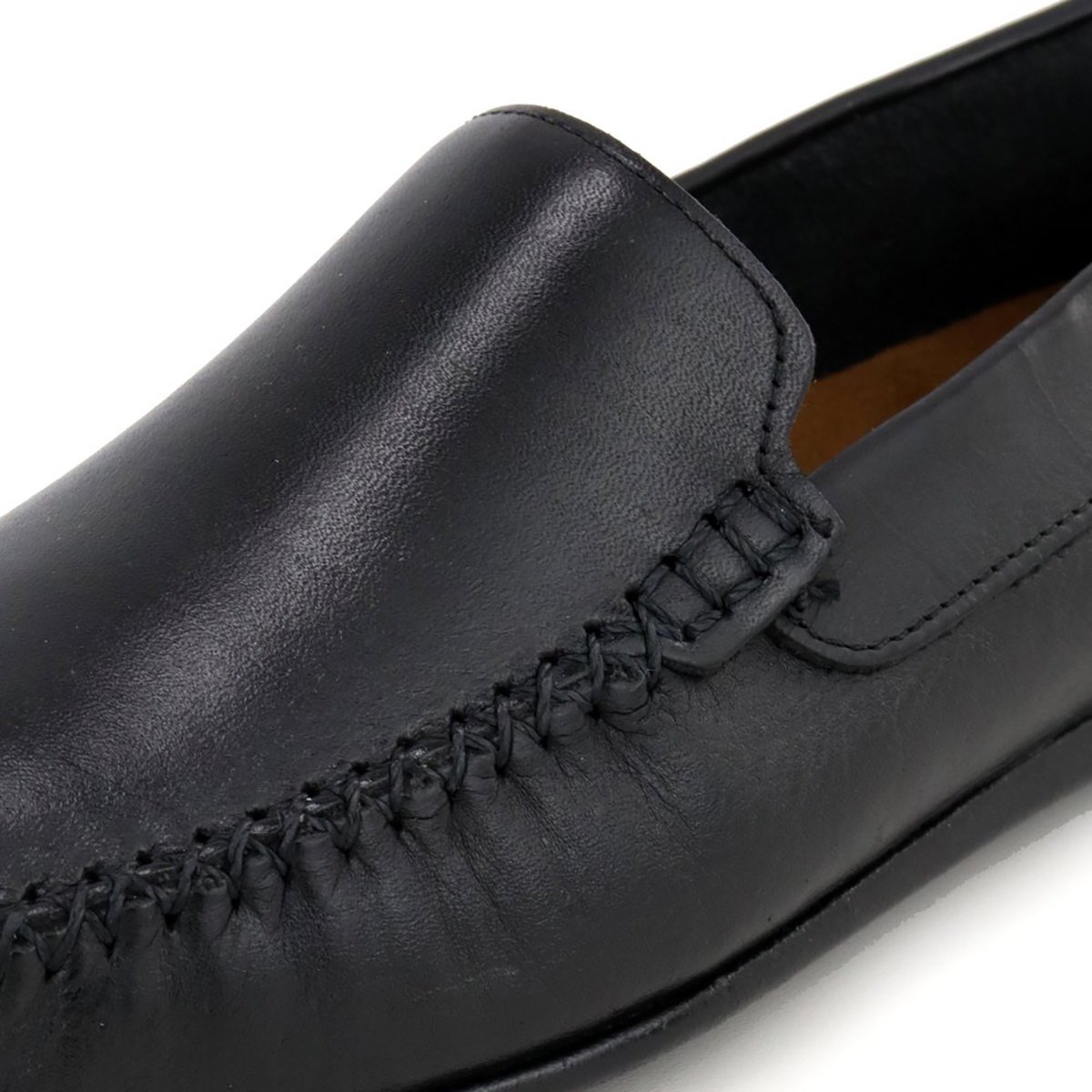 Sapato Estilo Mocassim Masculino Preto Preto 10