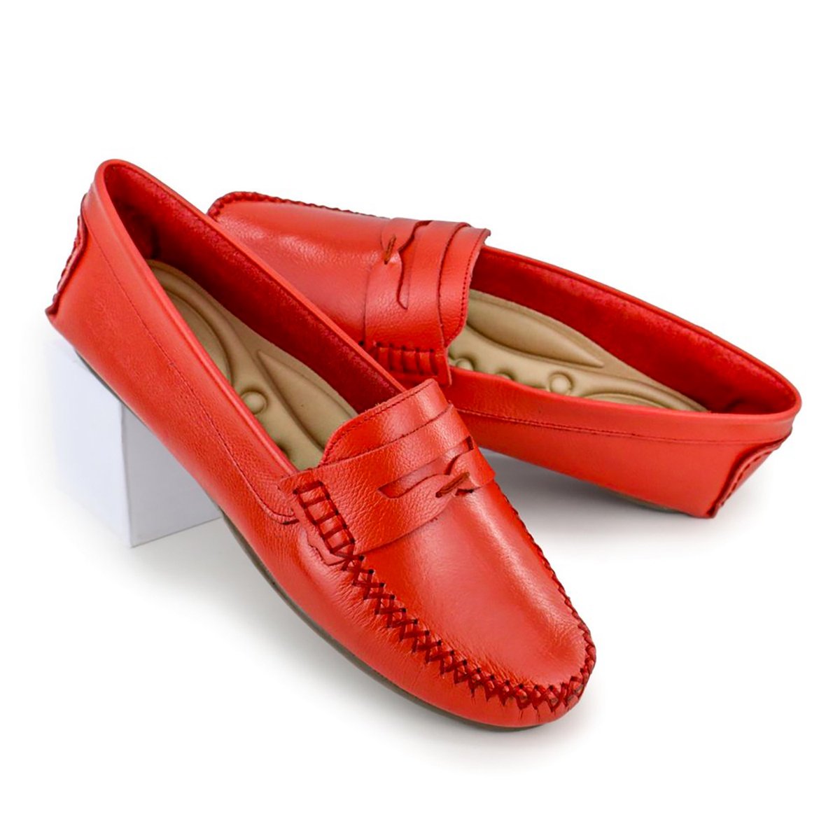 Mocassim Feminino Vermelho