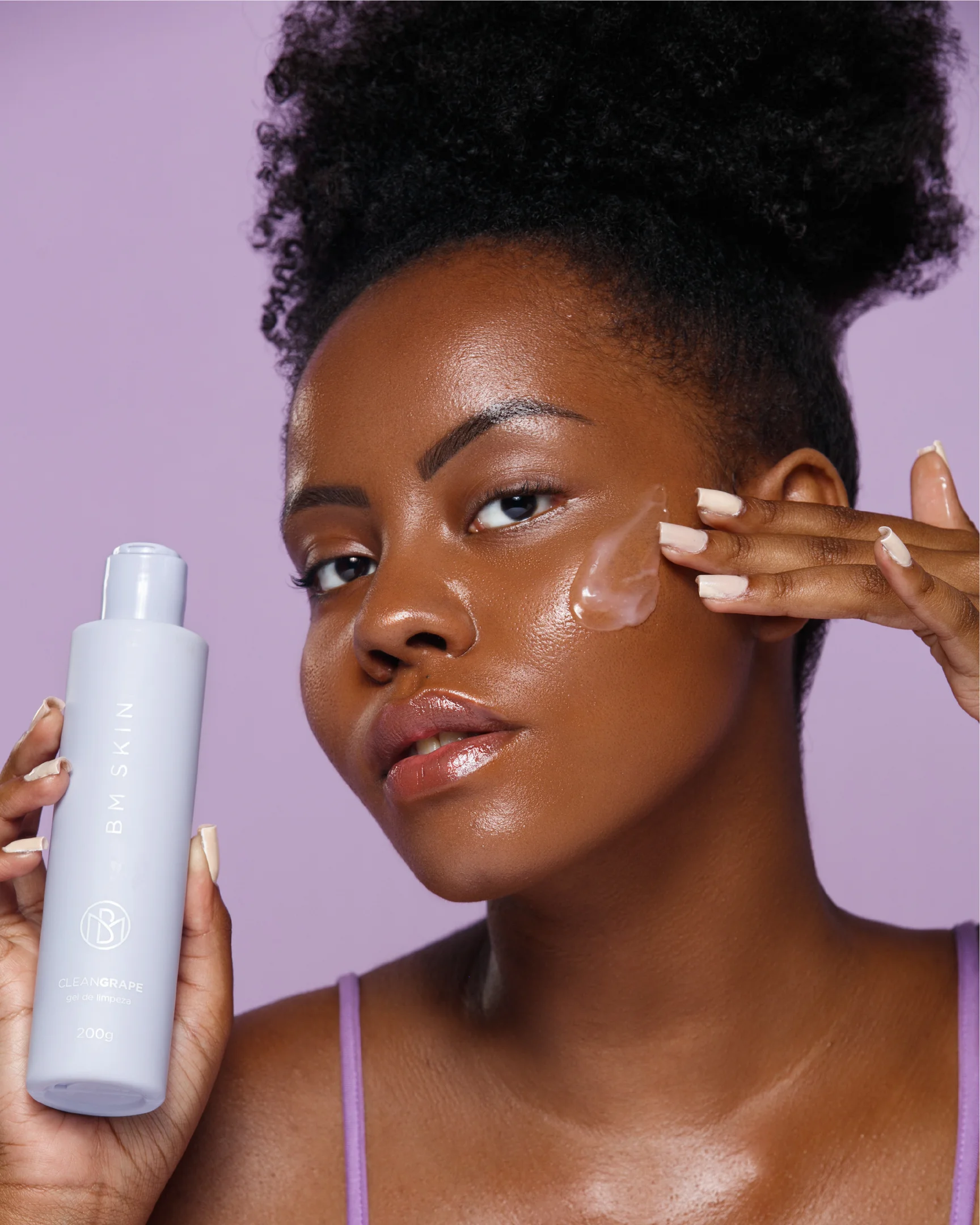 Gel de Limpeza Facial Clean Grape BM Beauty 200g 200g 3
