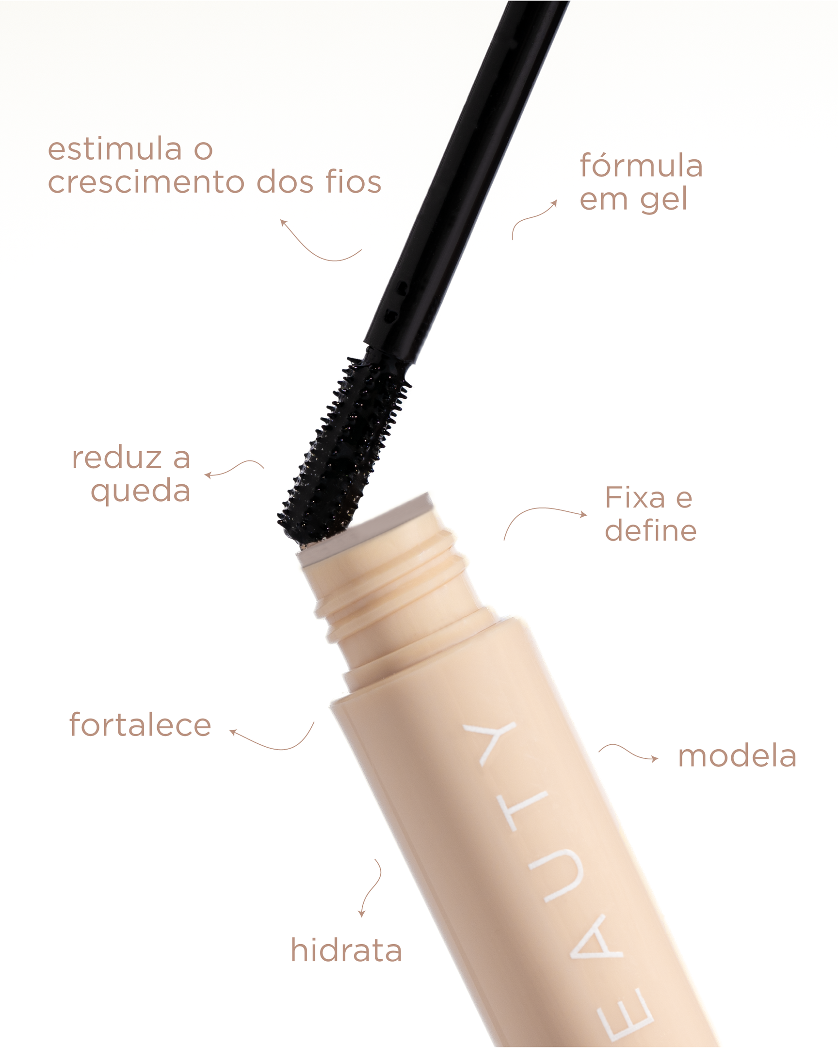 Brow Stay Gel para Sobrancelhas BM Beauty Incolor 2